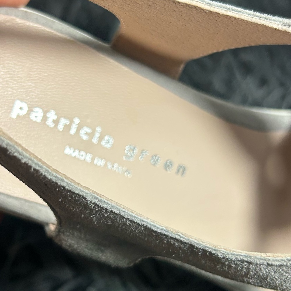 Patricia Green Suede Ankle Strap Sandals Size 37 - Picture 10 of 11